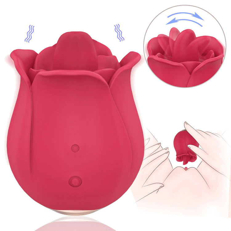 Adult Luxury 🌹 Rose Pro Tongue Licking Vibrator