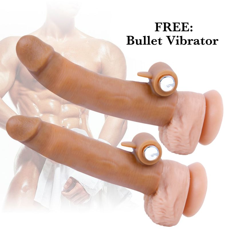 BIG DADDY XL Cock Sleeve+ Free Bullet Vibrator BIG DADDY XL Cock Sleeve+ Free Bullet Vibrator