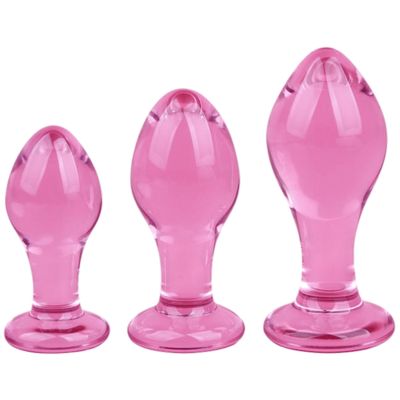 Glass Anal Butt Plug Set