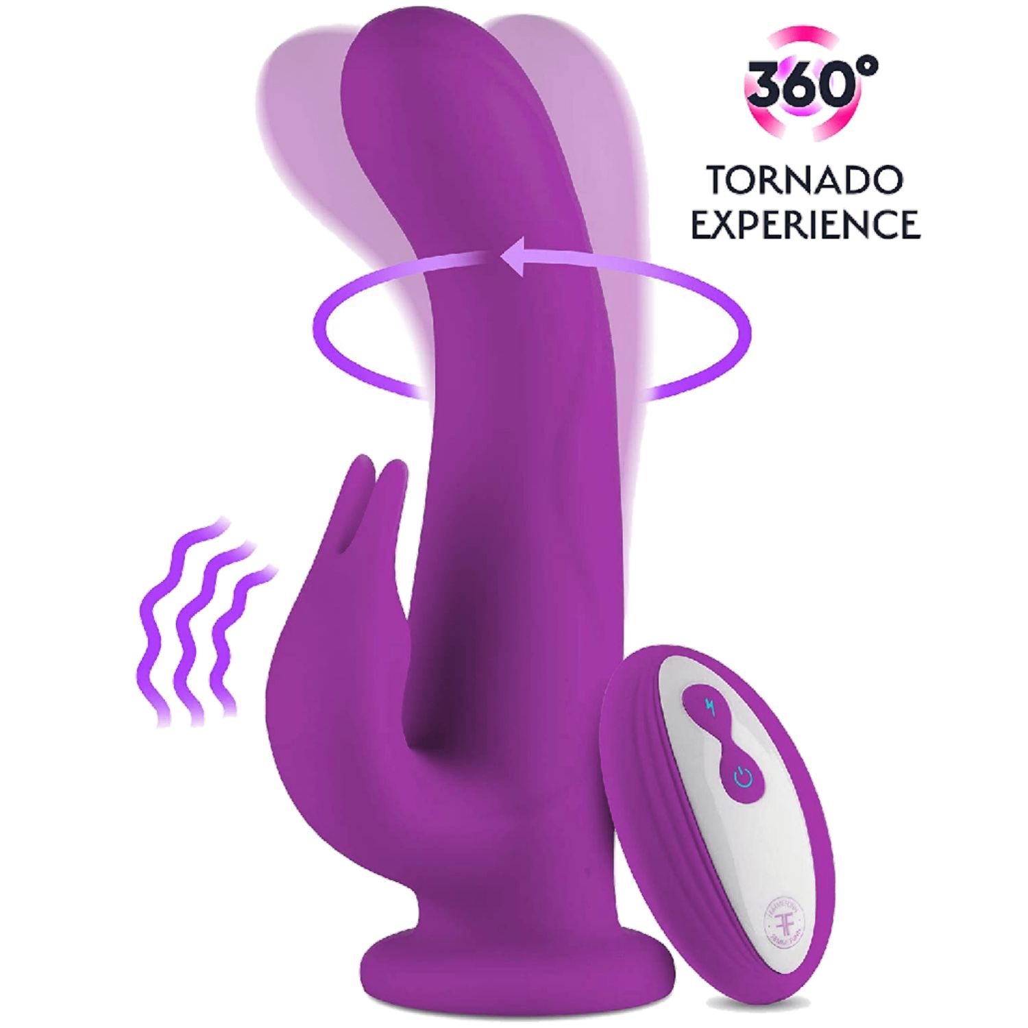 Dual Rabbit 360 Dildo Vibrator