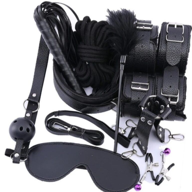 KinX Black Bondage Luxury Bondage Set 14 Pieces KinX Black Bondage Luxury Bondage Set 14 Pieces