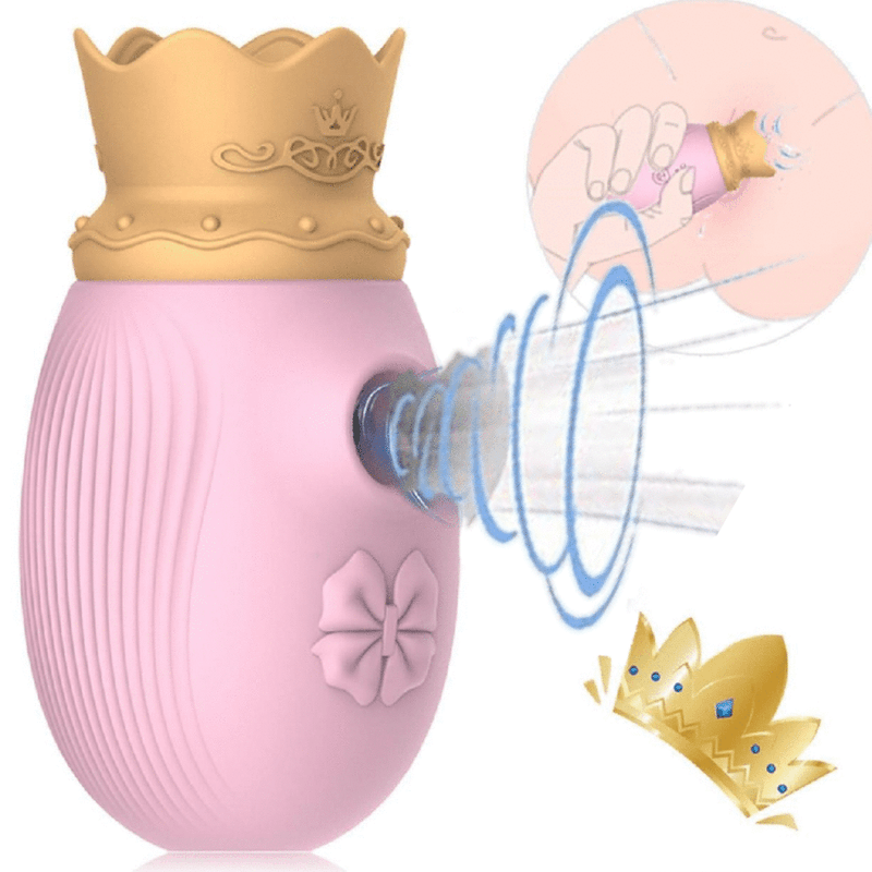 The Crown 3 in 1 Licking Air Pulse Vibrator The Crown 3 in 1 Licking Air Pulse Vibrator