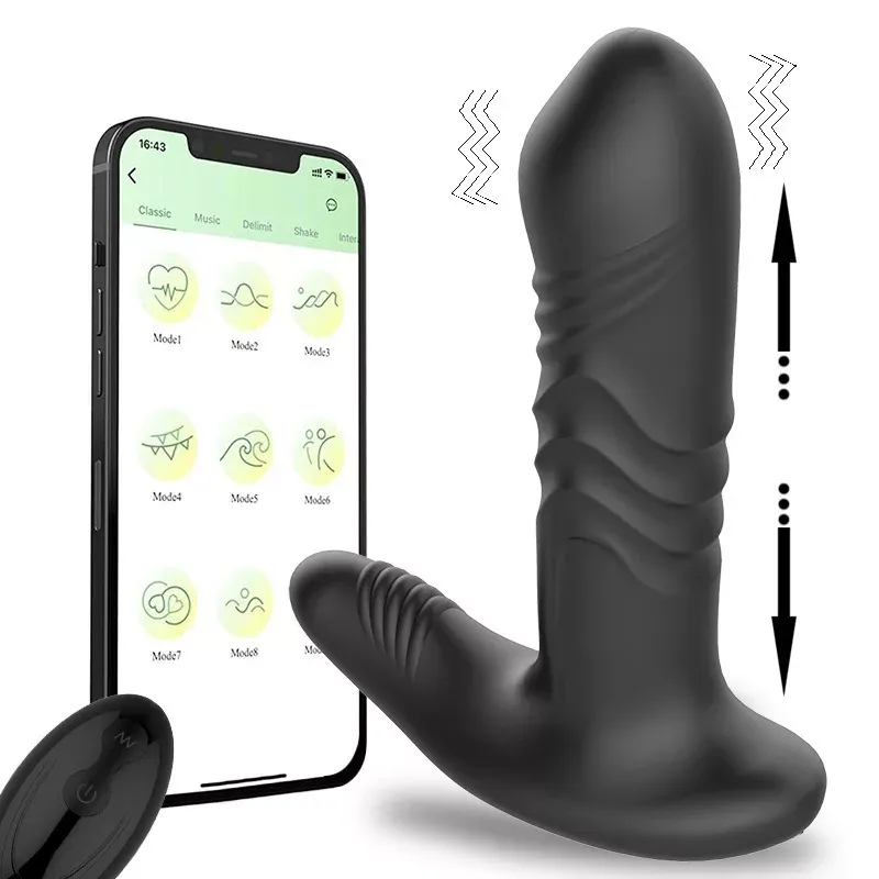 Pro Zone Anal'Lux App Controlled Thrusting Vibrating Plug Pro Zone Anal'Lux App Controlled Thrusting Vibrating Plug
