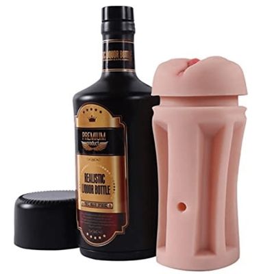 Liqueur Bottle Flesh Color Realistic Masturbator Liqueur Bottle Flesh Color Realistic Masturbator