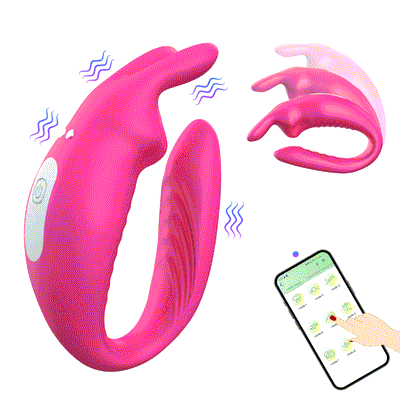 Love❤️Link Couples Rabbit App Controlled Vibrator
