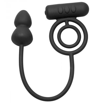 Zeus: 10 Speed Vibrating Cock Ring Butt Plug Zeus: 10 Speed Vibrating Cock Ring Butt Plug