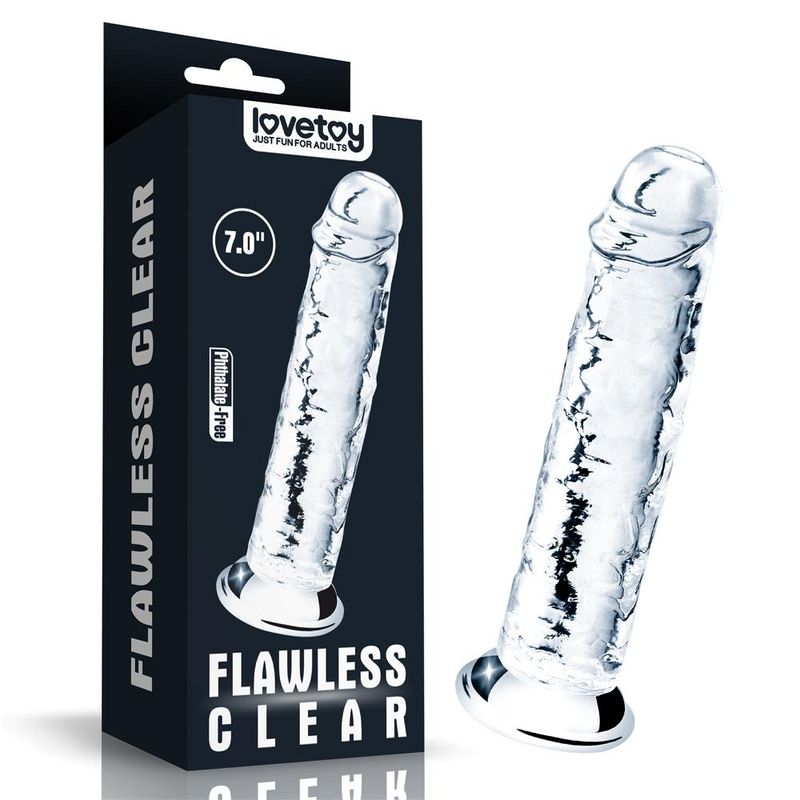 Transparent Clear Dildo (18 cm x 3.5 cm)