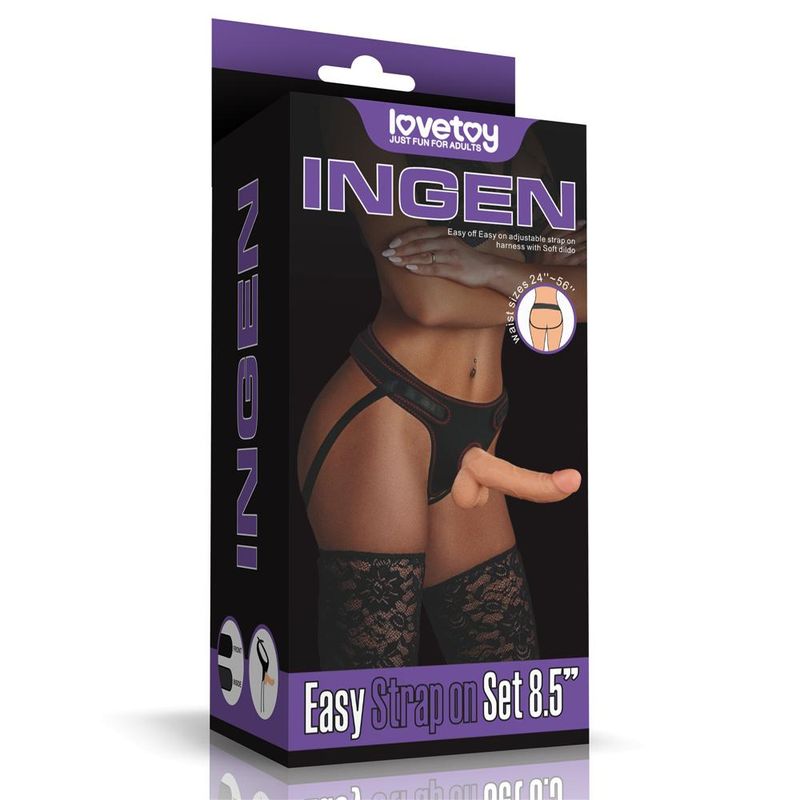 One Size Fits All Strapon with Dildo 8.5