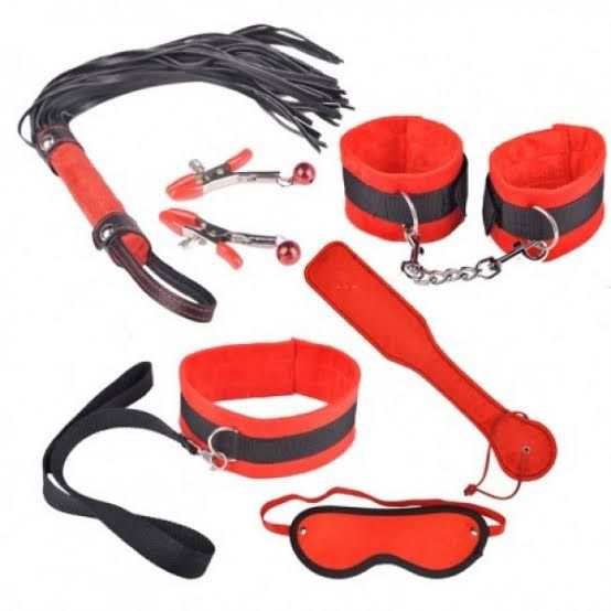 Red Velvet Milanoo Bondage 9 Piece Set