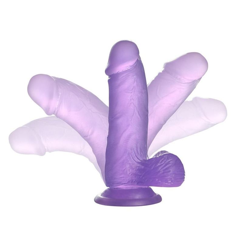 Purple Erotic Pleasure Dildo 15.5cm