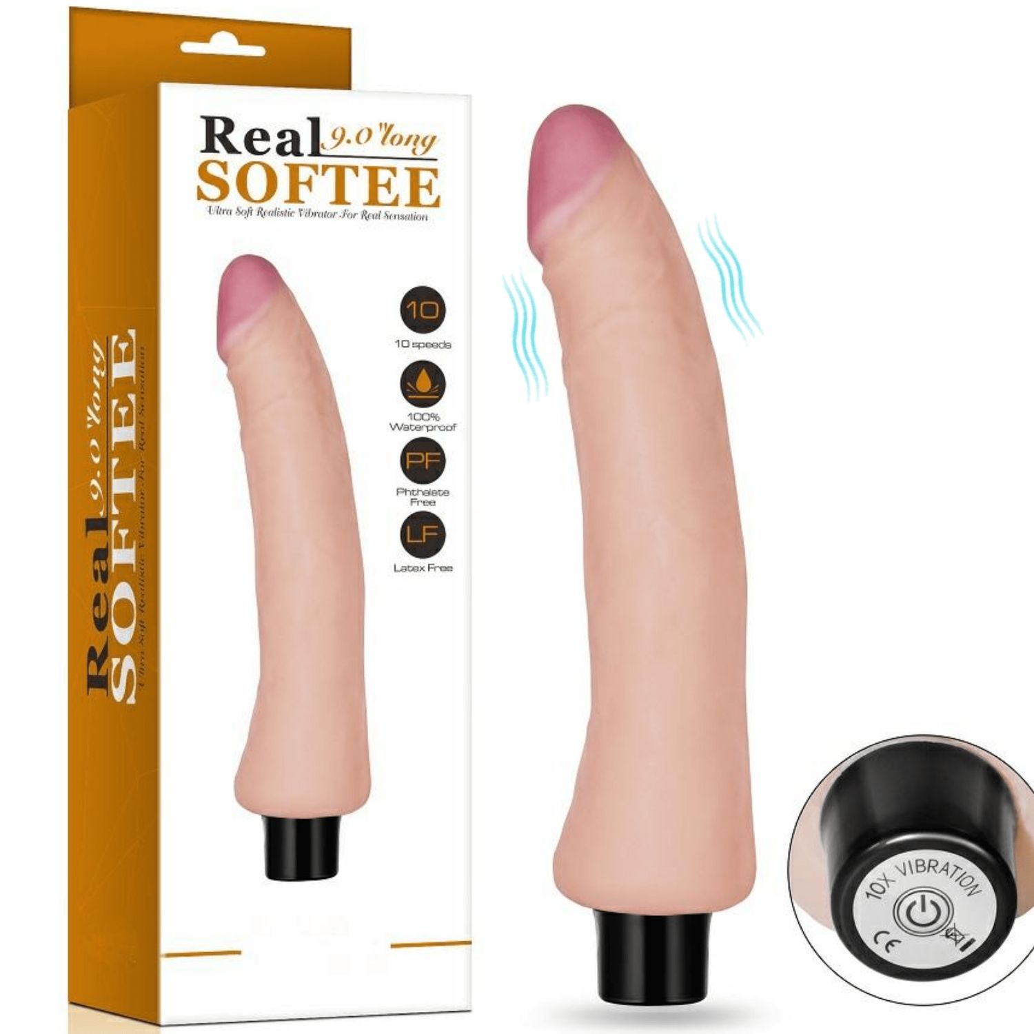 Real Feel Vibrating Dildo