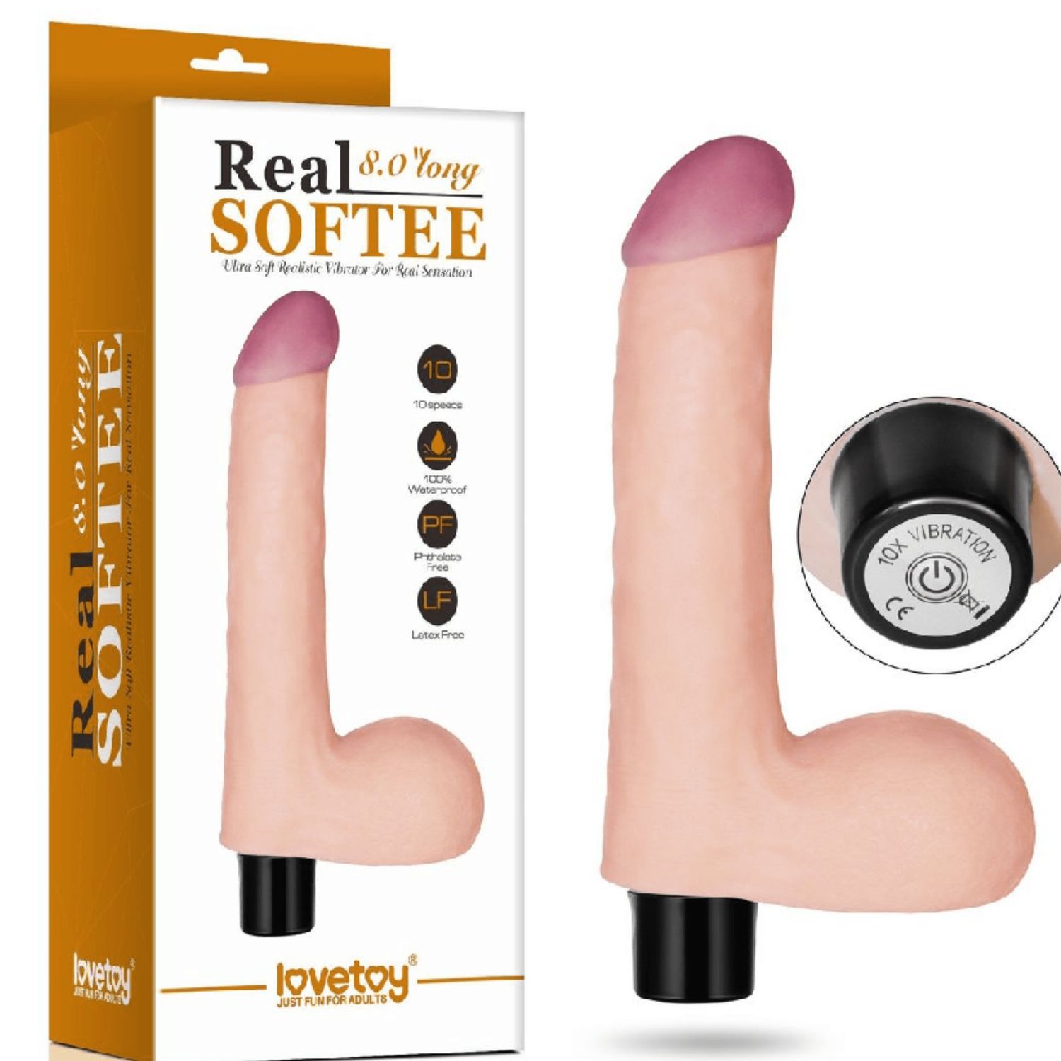 Real Feel Vibrating Dildo