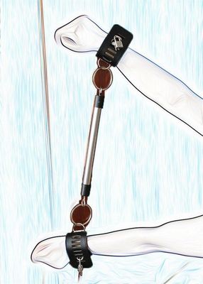 Wrist Spreader Bar - Be Naughty