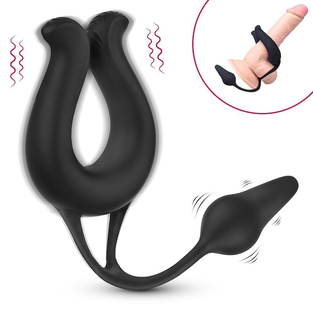 The Strategy II: Vibrating Cock Ring Prostate Massager