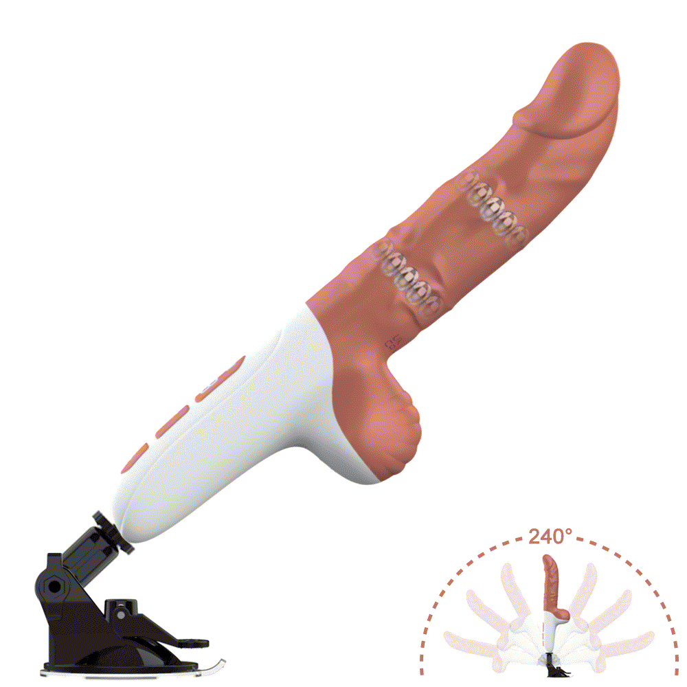 Erotic Titan Thrusting HandsFree Vibrating Dildo