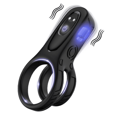 Knight Vibrating Cock Ring (Extra Removable Vibrating Bullet)