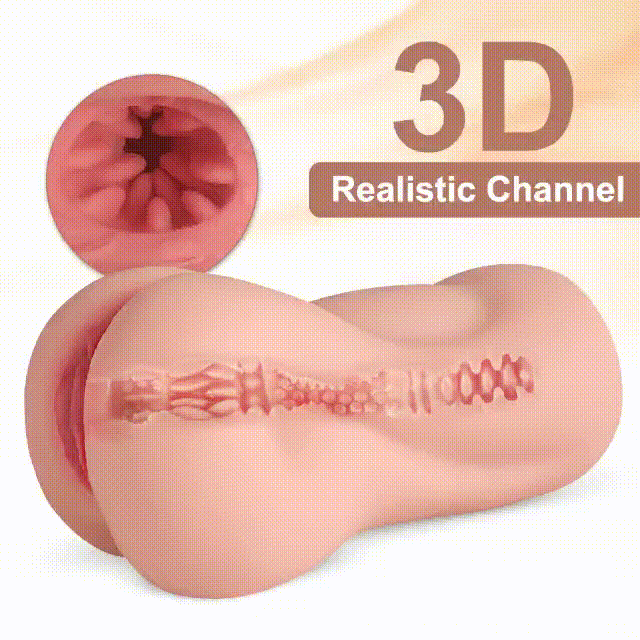 3D Ultimate Experience Realistic Humanlike Vibrating Mastrubator
