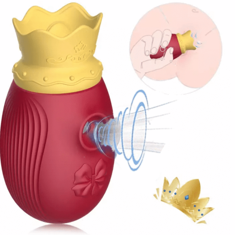 The Crown 3 in 1 Licking Air Pulse Vibrator
