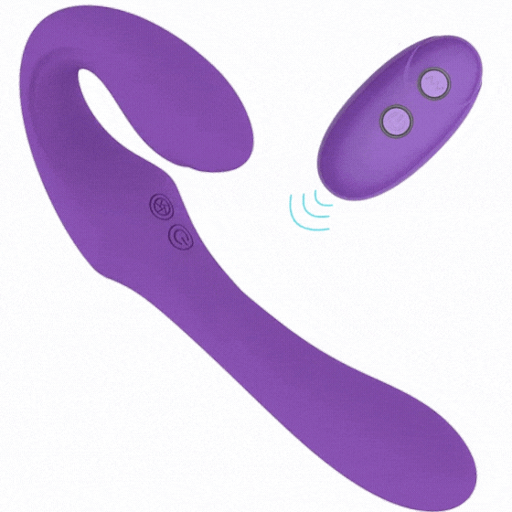 Adult Luxury Strapless Strap-on Dual Vibrator