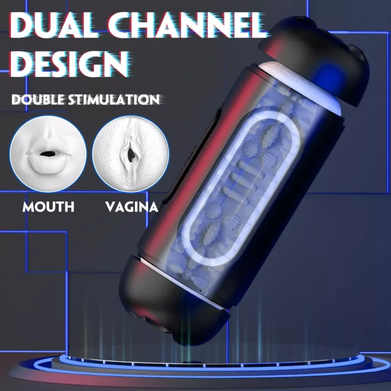 3 D Ace-Pro Suction Ultimate Dual Channel Mastrubator