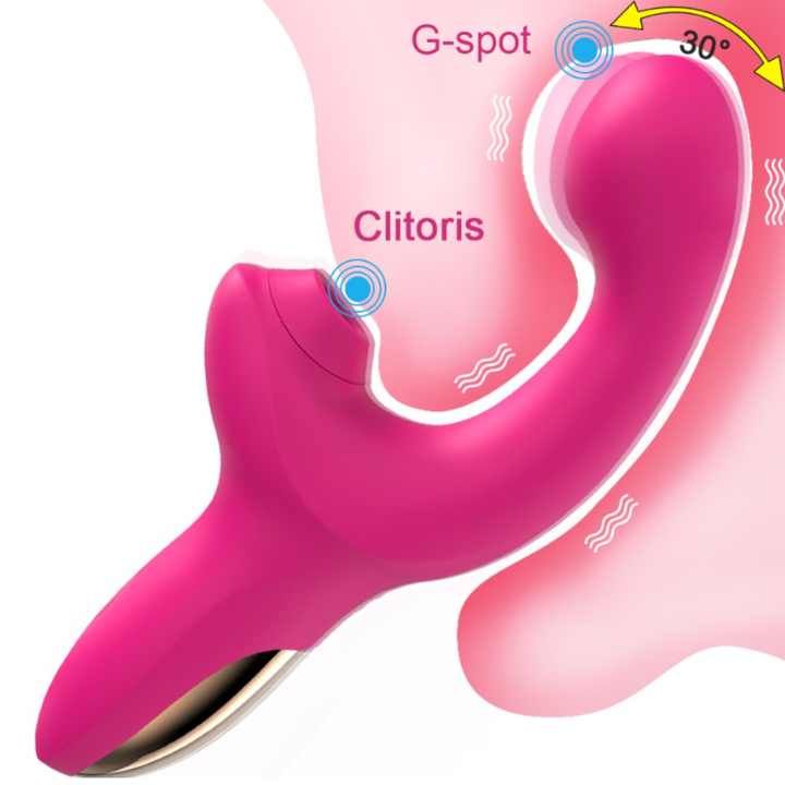 Wiggle-It ™ G-Spot Sucking Vibrator