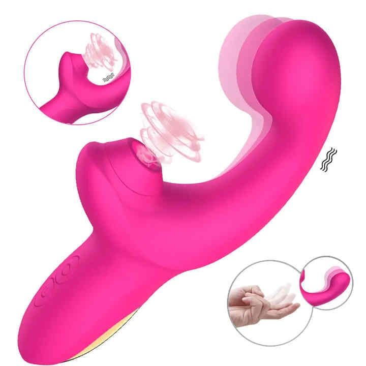 Wiggle-It ™ G-Spot Sucking Vibrator