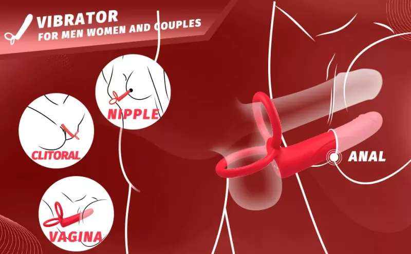 Cruise Delight Heating Anal Vibrator Cock Ring