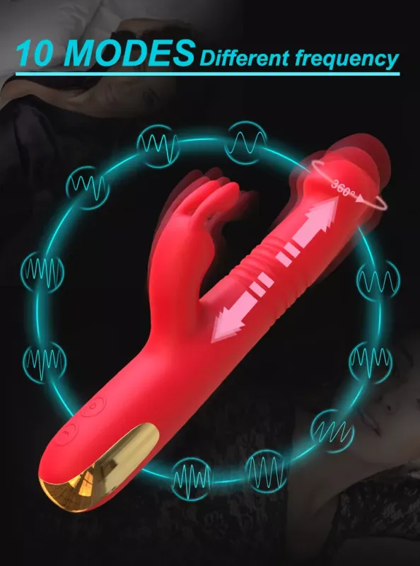 Valentine™ Thrusting & Heating Rabbit Vibrator