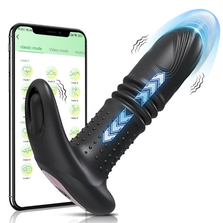 Pro Zone Anal'Lux App Controlled Thrusting Vibrating Plug Pro Zone Anal'Lux App Controlled Thrusting Vibrating Plug