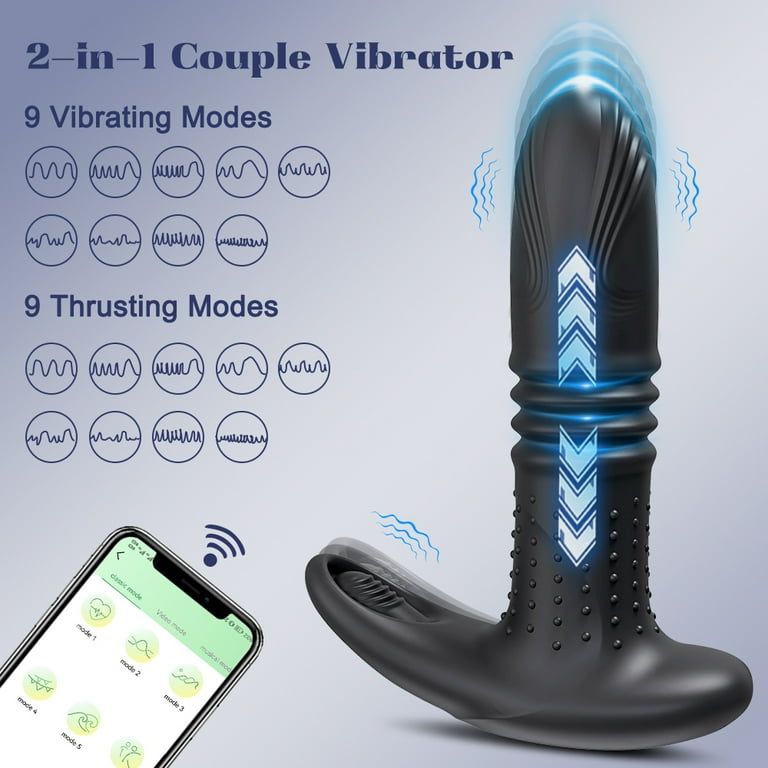 Pro Zone Anal'Lux App Controlled Thrusting Vibrating Plug
