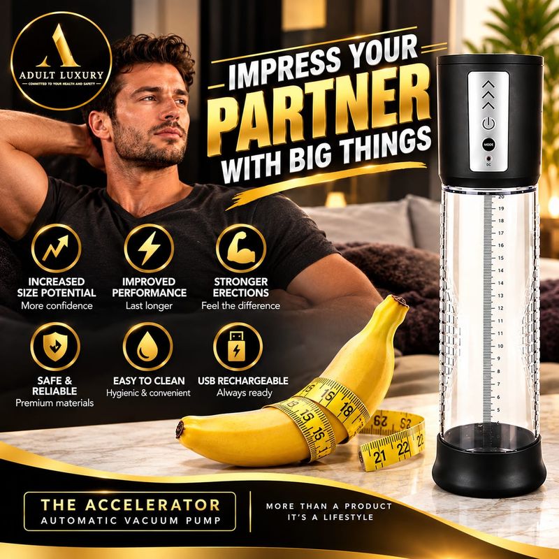 The Accelerator Penis Pump – Automatic Smart Vacuum Pump for Men | Adult Luxury