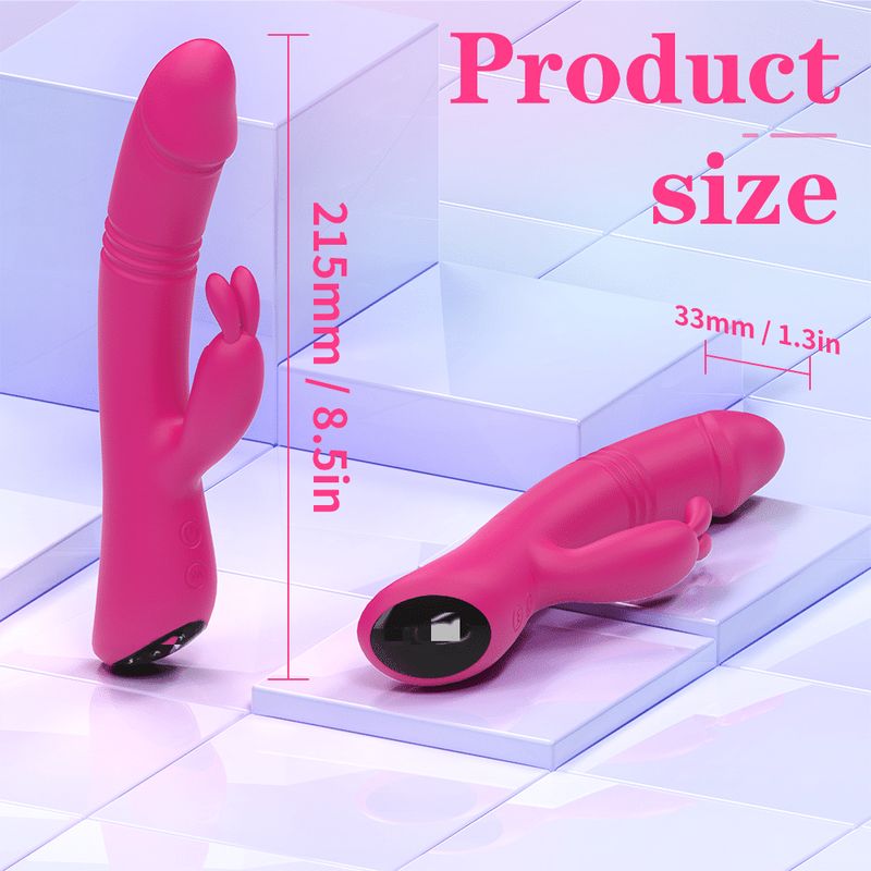 POTION PRO Thrusting Pink Vibrating Rabbit Vibrator