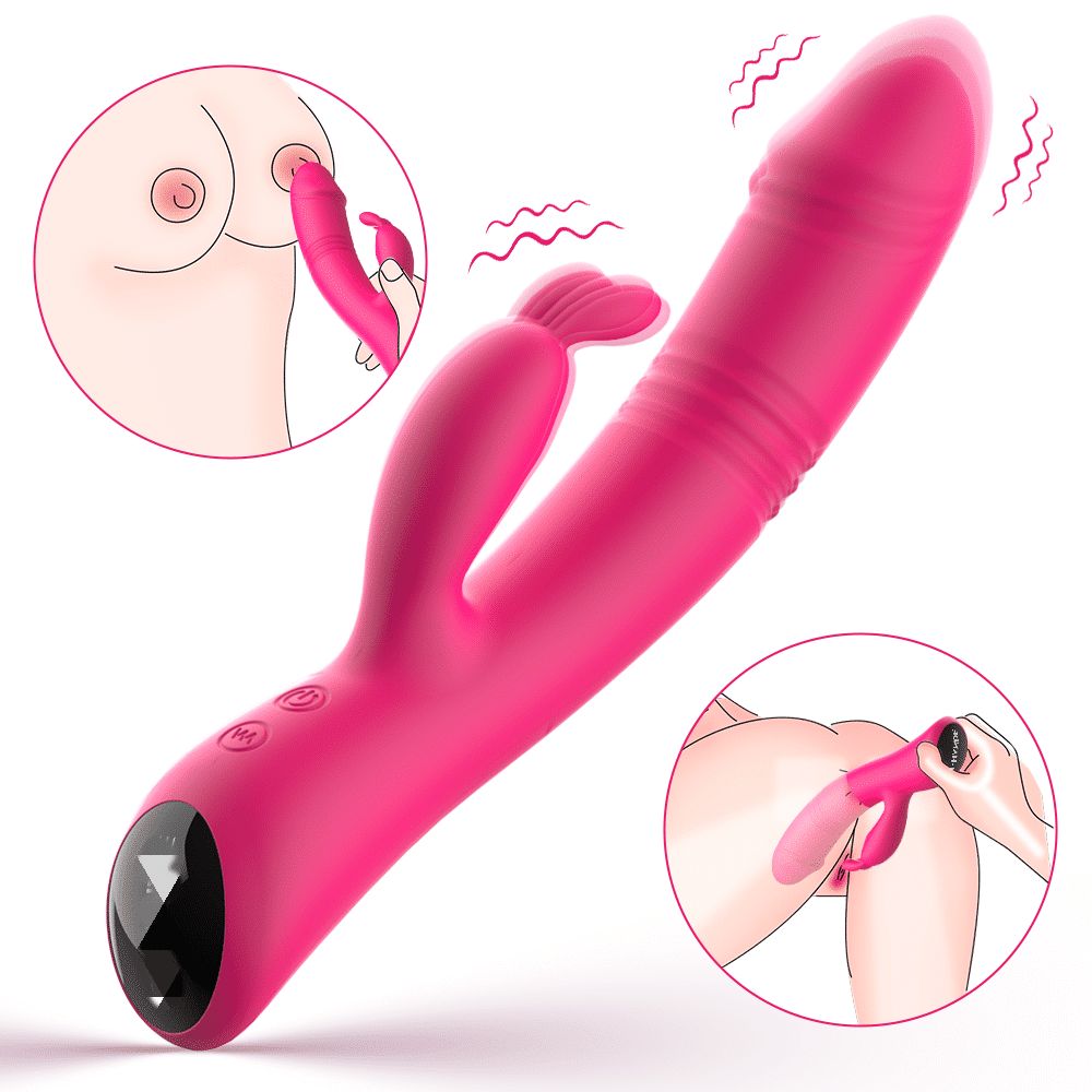 POTION PRO Thrusting Pink Vibrating Rabbit Vibrator