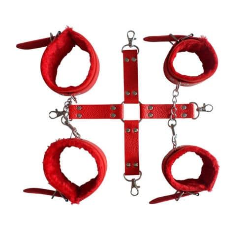 All Night Long: Premium Steady Red BDSM 5 Piece Kit