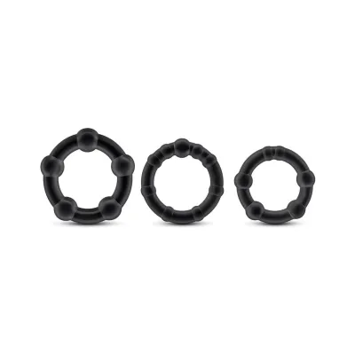 Stay Hard Beaded Stamina Cock Ring Set