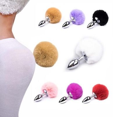 Pom Pom Metal Anal Plug