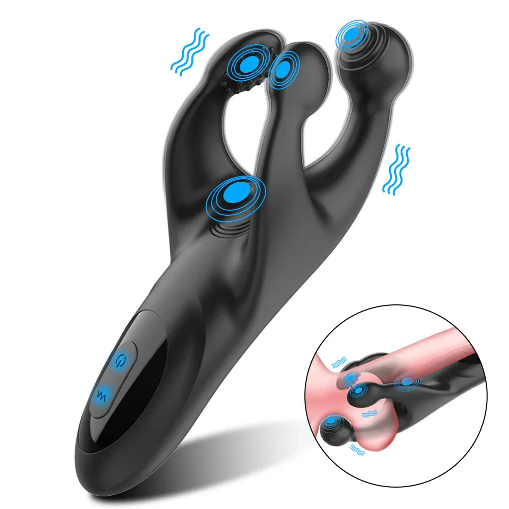 The Rock Hard Cock and Ball Massager