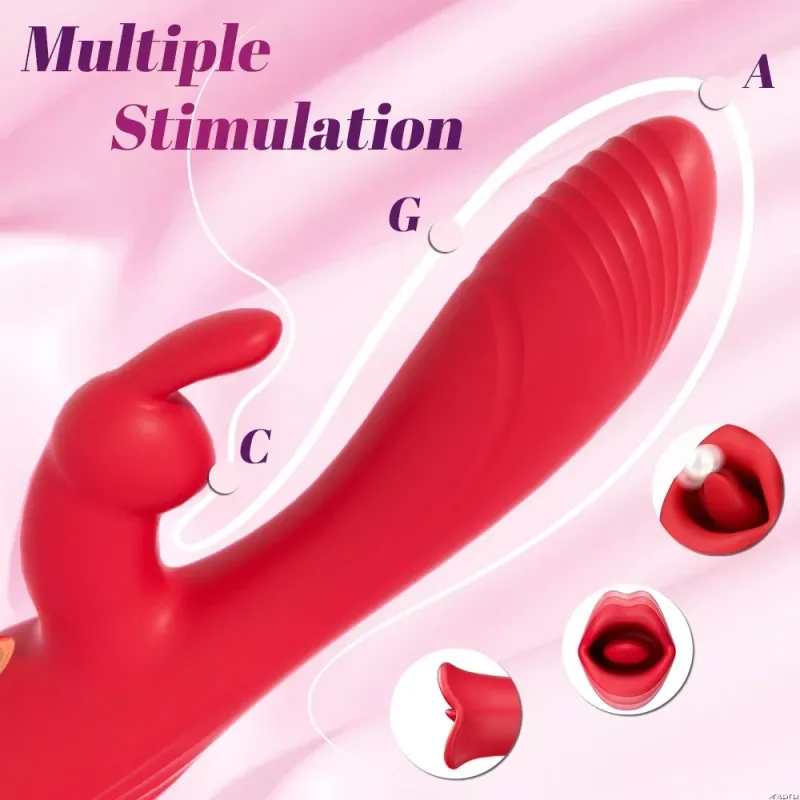 Orgamix's Lustful Lips Multifunctional Vibrator Adult Luxury