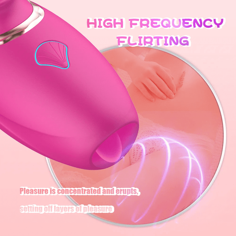 Blooming Pleasure Sucking Licking Vibrator