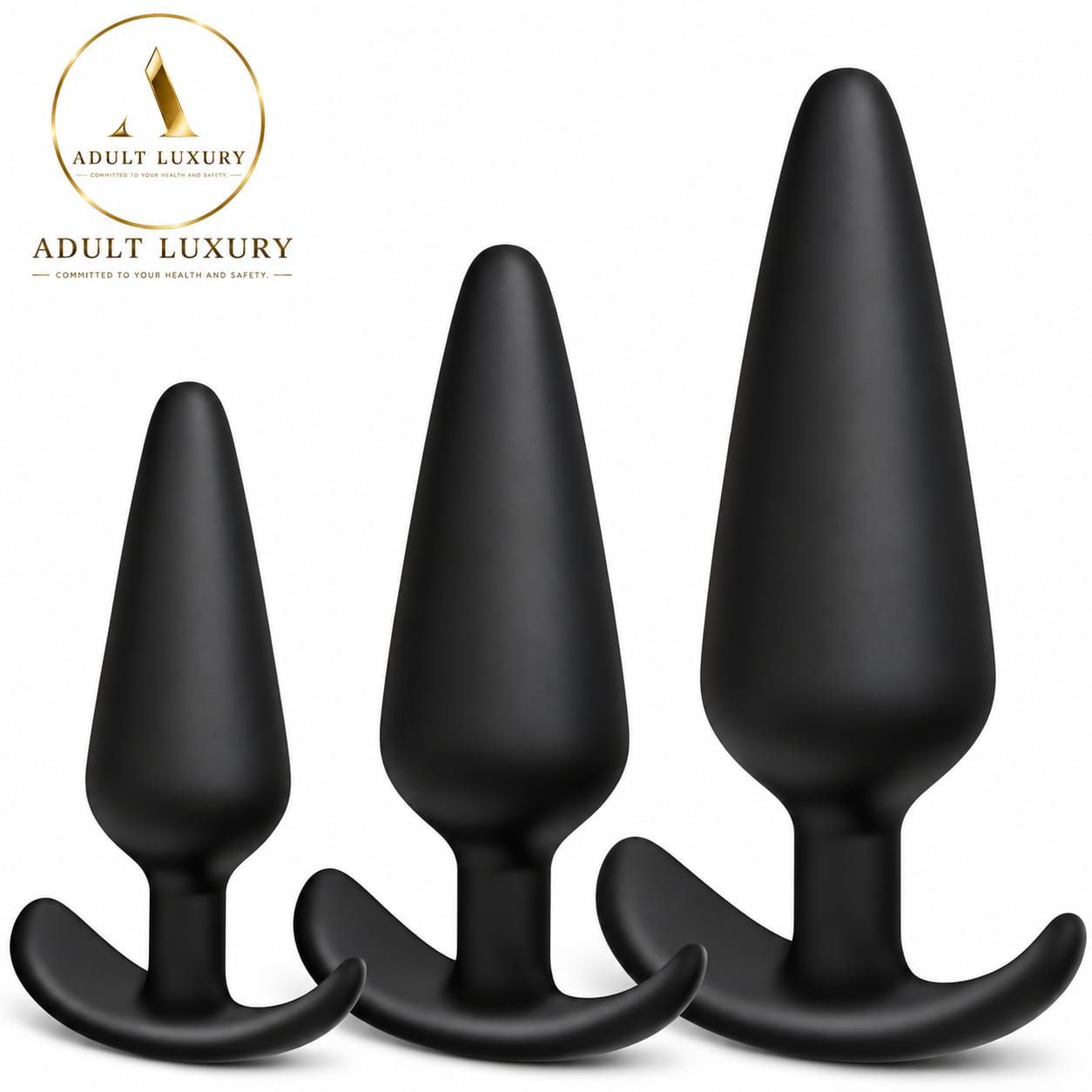 Pleasure Seekers T-Shaped Anal Set – 3-Piece Silicone Set