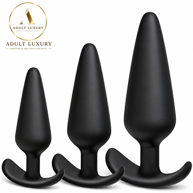 Pleasure Seekers T-Shaped Anal Set – 3-Piece Silicone Set
