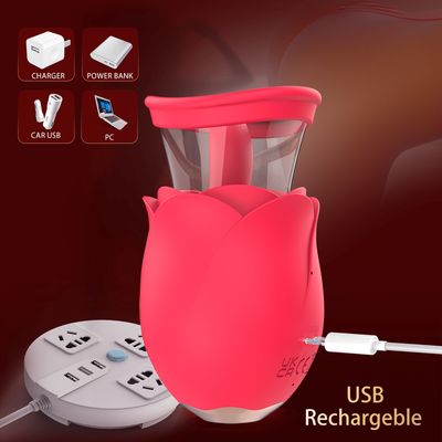 Roselux ™Pleasure Rose Air Suction Licking Vibrator
