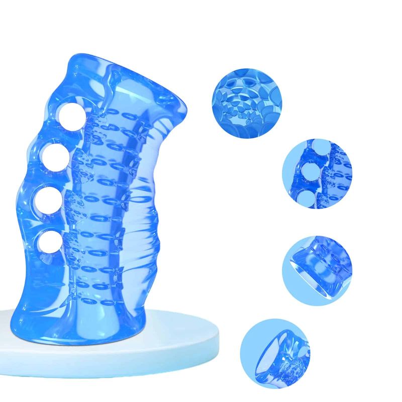 Royal Ice Hand-Held Realustic Jelly Masturbator