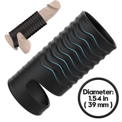 The Big MaX Textured Enlargment Sleeve from Adult Luxury The Big MaX Textured Enlargment Sleeve from Adult Luxury