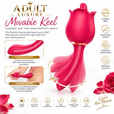 Adult Luxury Spoil-Me Rose™ Licking Vibrator Pro 4-in-1