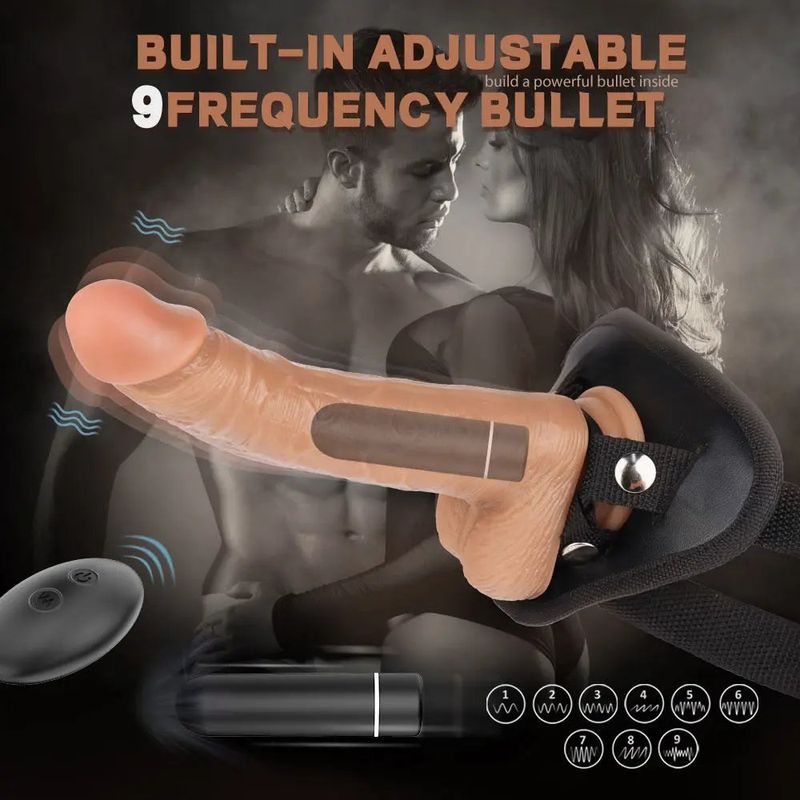 Amorous Vibrating Dildo With Strap On