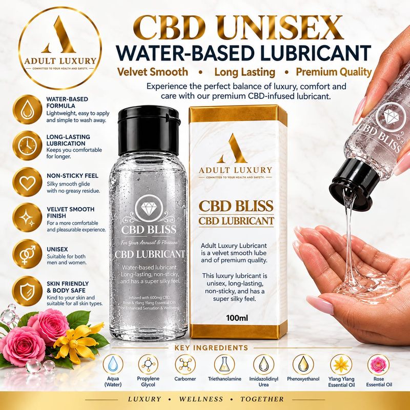 CBD Unisex Water-Based Lubricant