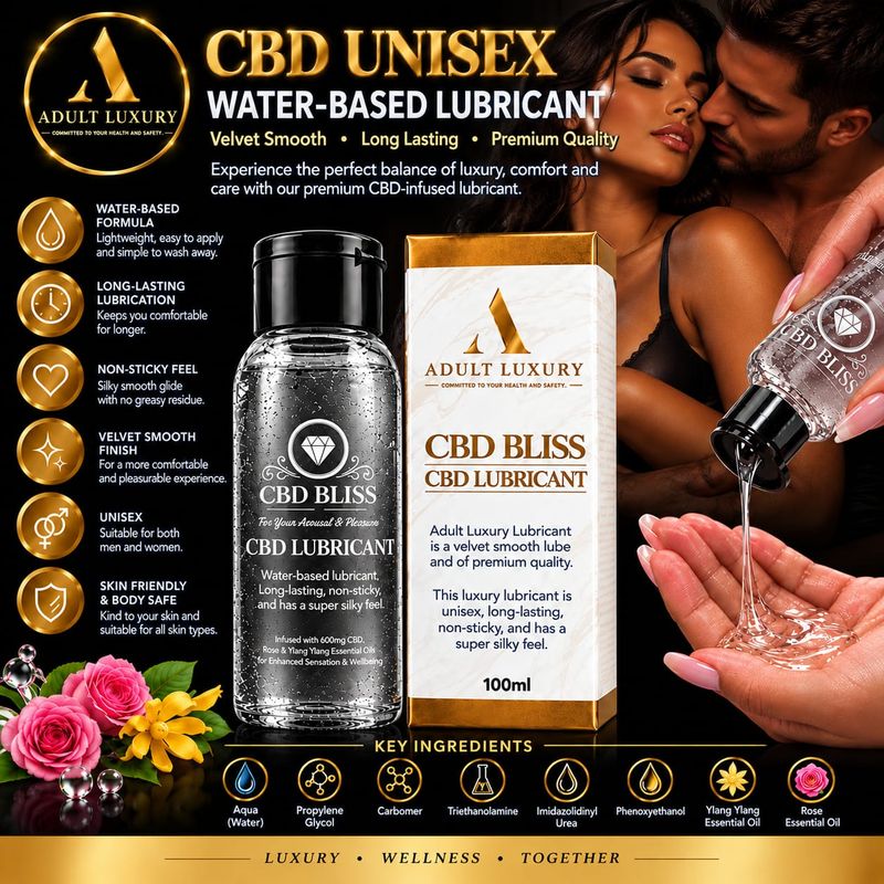 CBD Unisex Water-Based Lubricant