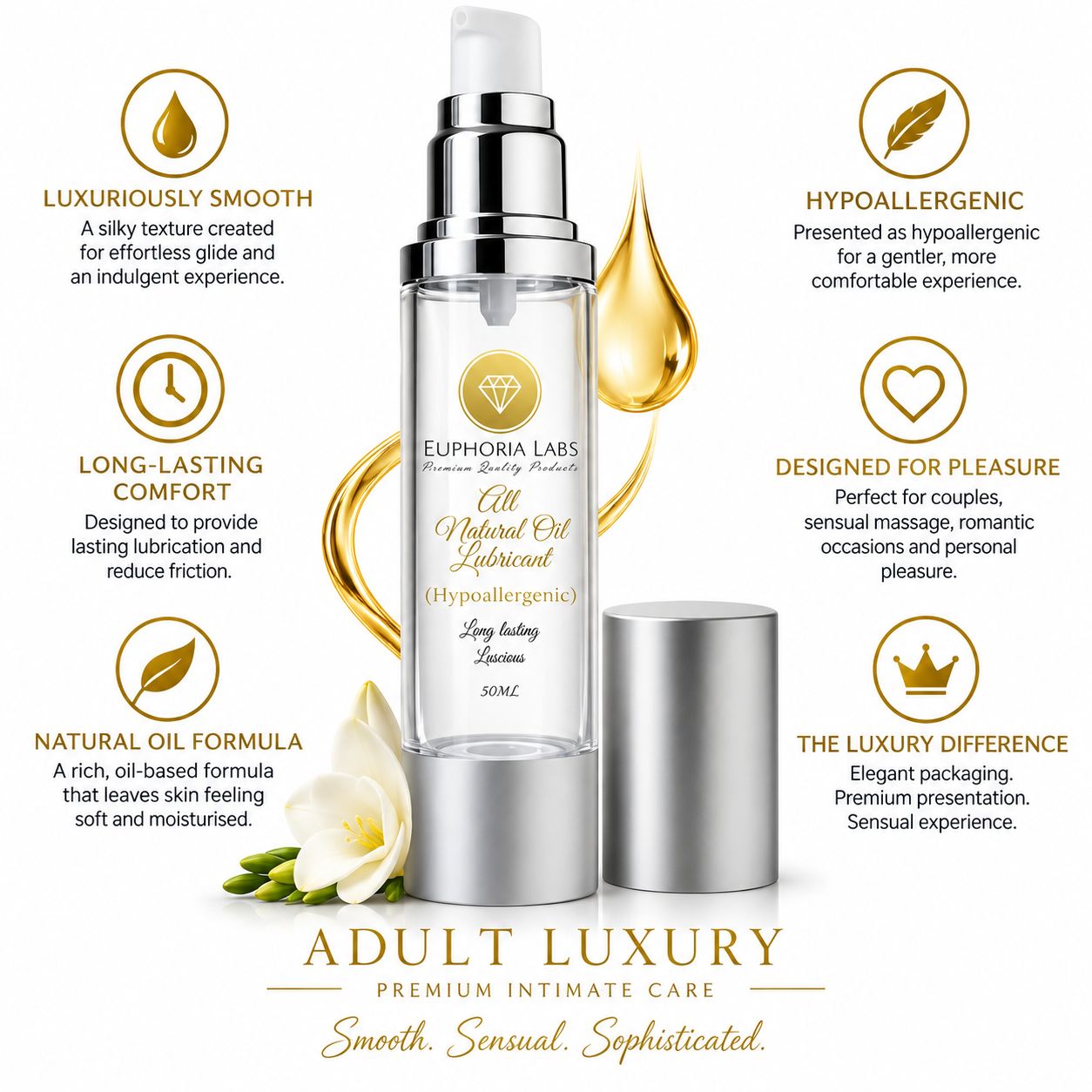 Adult Luxury® Natural Premium Oil Lubricant Adult Luxury® Natural Premium Oil Lubricant