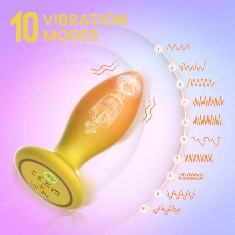 Adult Luxury Sunset Vibrating Anal Satisfier + Remote Control